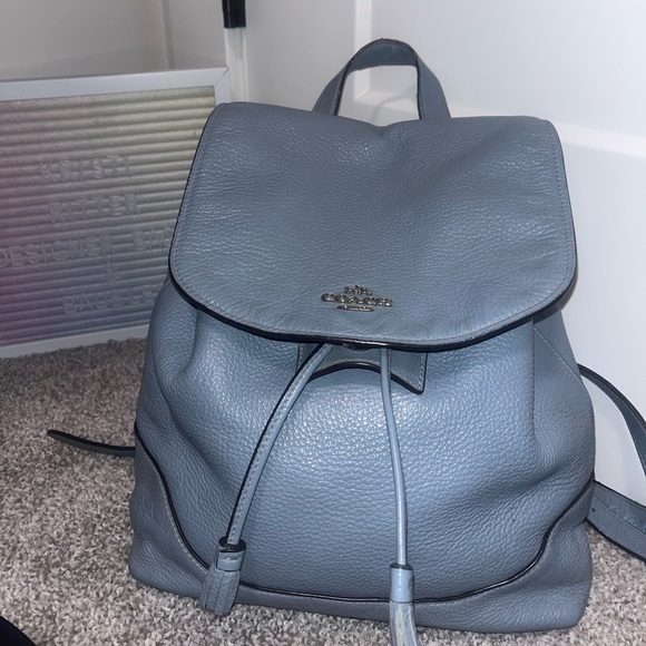 Coach Elle Cornflower Blue Backpack - Picture 1 of 8